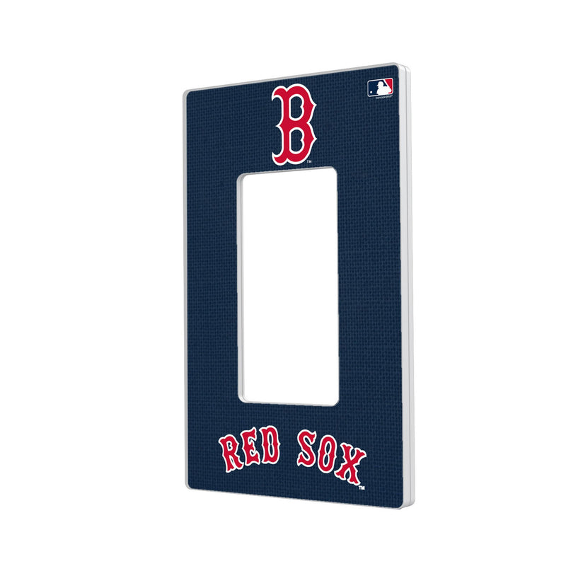 Boston Red Sox Solid Hidden-Screw Light Switch Plate