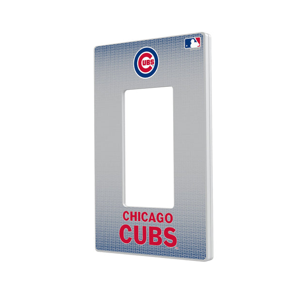 Chicago Cubs Linen Hidden-Screw Light Switch Plate