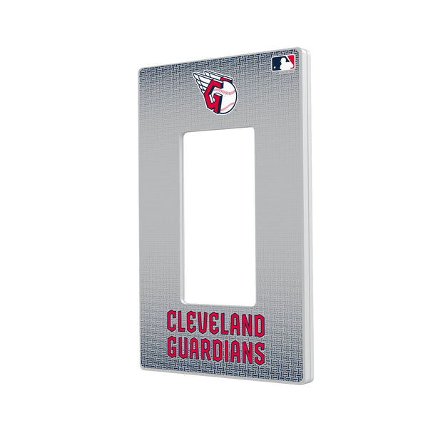 Cleveland Guardians Linen Hidden-Screw Light Switch Plate