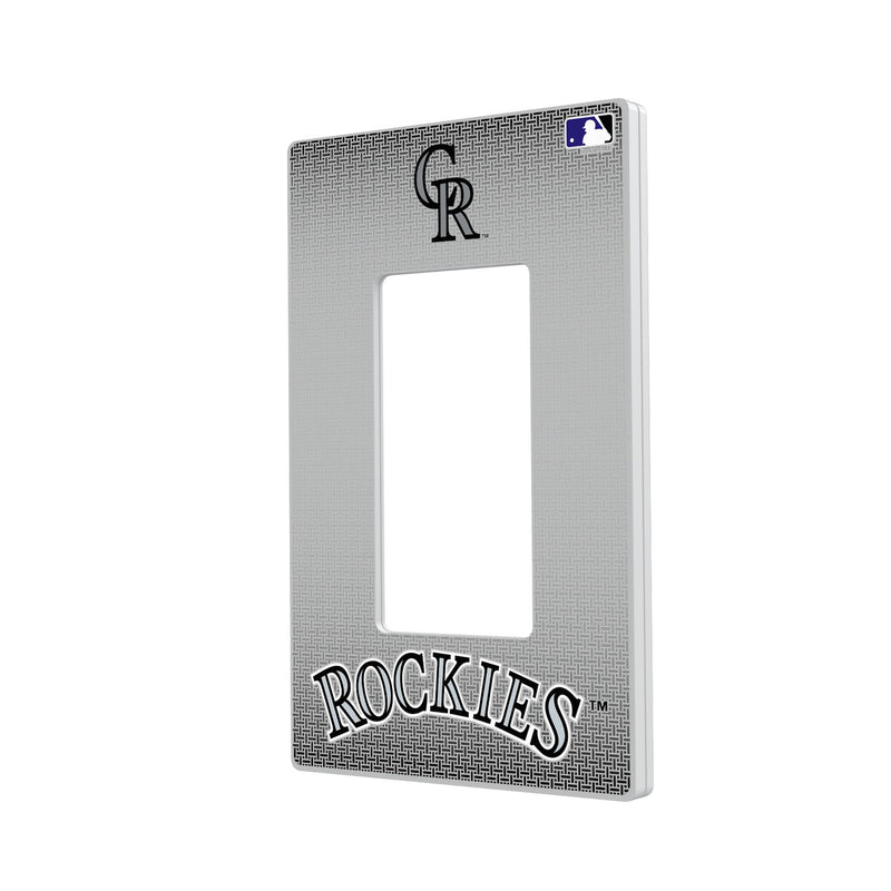 Colorado Rockies Linen Hidden-Screw Light Switch Plate