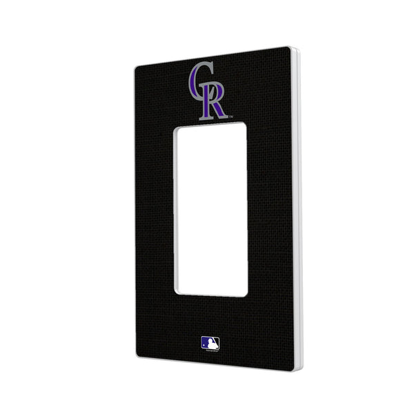 Colorado Rockies Solid Hidden-Screw Light Switch Plate