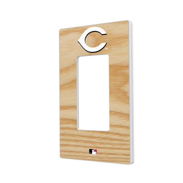 Cincinnati Reds Baseball Bat Hidden-Screw Light Switch Plate