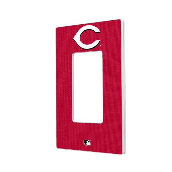 Cincinnati Reds Solid Hidden-Screw Light Switch Plate