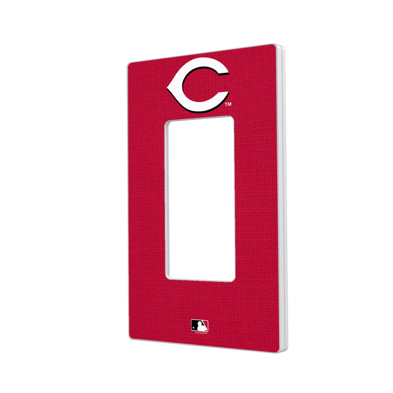 Cincinnati Reds Solid Hidden-Screw Light Switch Plate