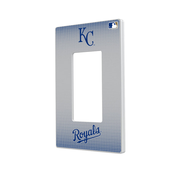 Kansas City Royals Linen Hidden-Screw Light Switch Plate