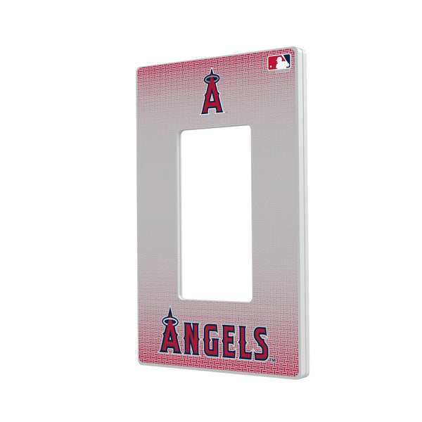 Los Angeles Angels Linen Hidden-Screw Light Switch Plate