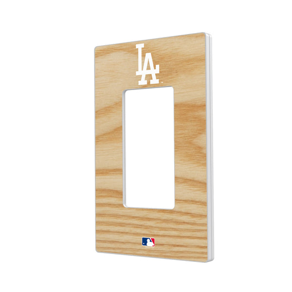 LA Dodgers Baseball Bat Hidden-Screw Light Switch Plate