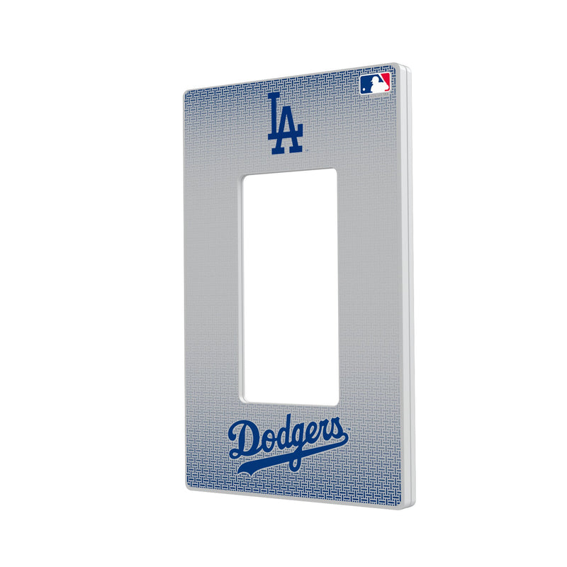 LA Dodgers Linen Hidden-Screw Light Switch Plate