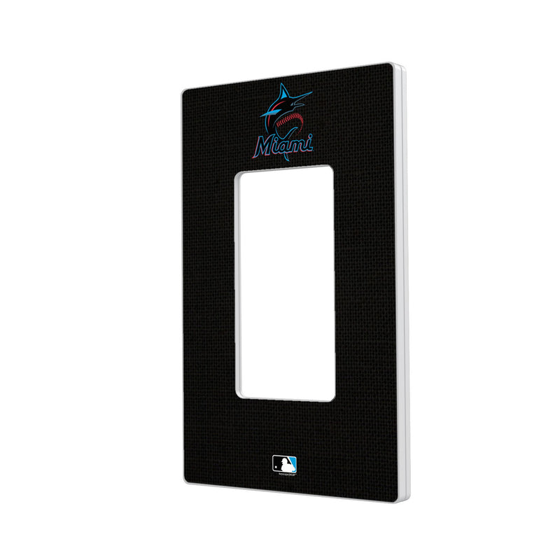 Miami Marlins Solid Hidden-Screw Light Switch Plate