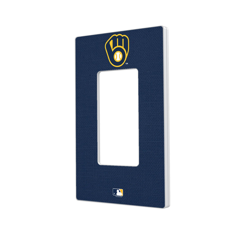 Milwaukee Brewers Solid Hidden-Screw Light Switch Plate