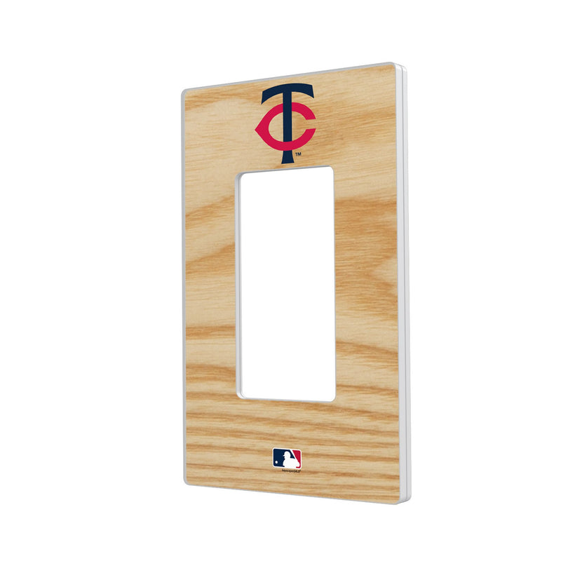 Minnesota Twins Baseball Bat Hidden-Screw Light Switch Plate