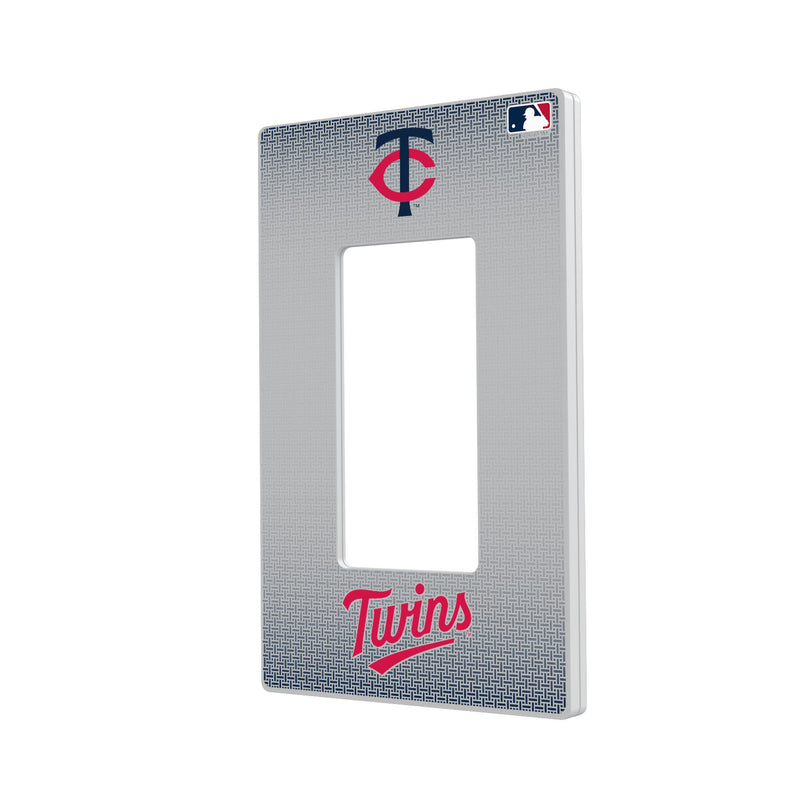 Minnesota Twins Linen Hidden-Screw Light Switch Plate