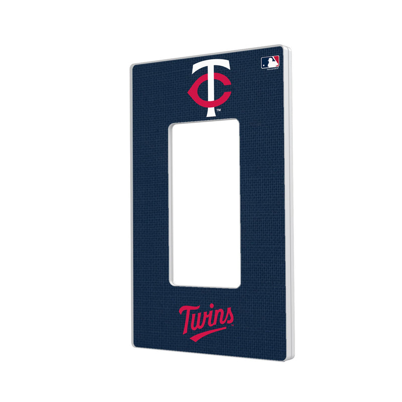 Minnesota Twins Solid Hidden-Screw Light Switch Plate