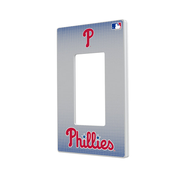 Philadelphia Phillies Linen Hidden-Screw Light Switch Plate