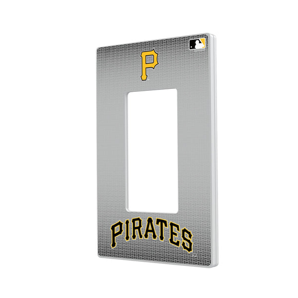 Pittsburgh Pirates Linen Hidden-Screw Light Switch Plate