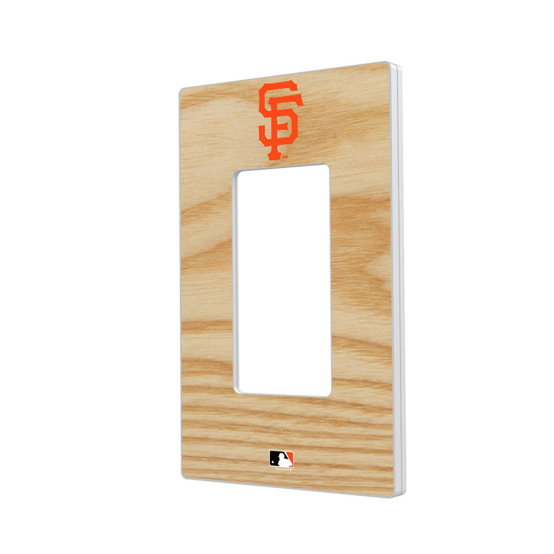 San Francisco Giants Baseball Bat Hidden-Screw Light Switch Plate