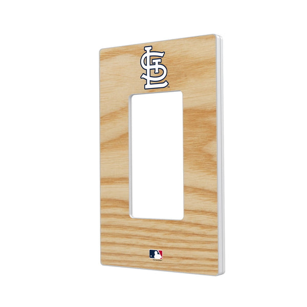 St Louis Cardinals Baseball Bat Hidden-Screw Light Switch Plate