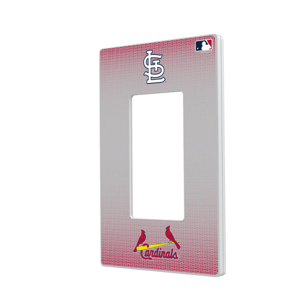 St Louis Cardinals Linen Hidden-Screw Light Switch Plate