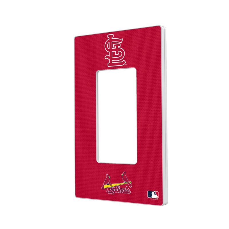 St Louis Cardinals Solid Hidden-Screw Light Switch Plate