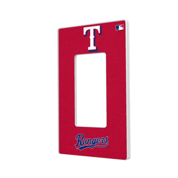 Texas Rangers Solid Hidden-Screw Light Switch Plate