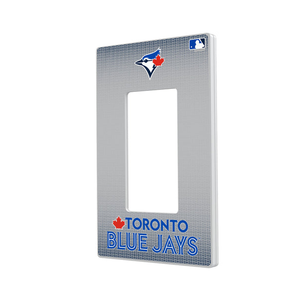 Toronto Blue Jays Linen Hidden-Screw Light Switch Plate