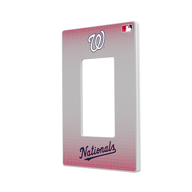 Washington Nationals Linen Hidden-Screw Light Switch Plate