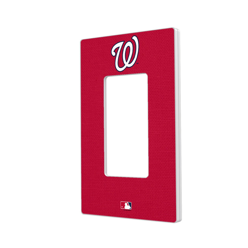 Washington Nationals Solid Hidden-Screw Light Switch Plate