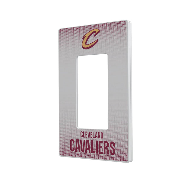 Cleveland Cavaliers Linen Hidden-Screw Light Switch Plate