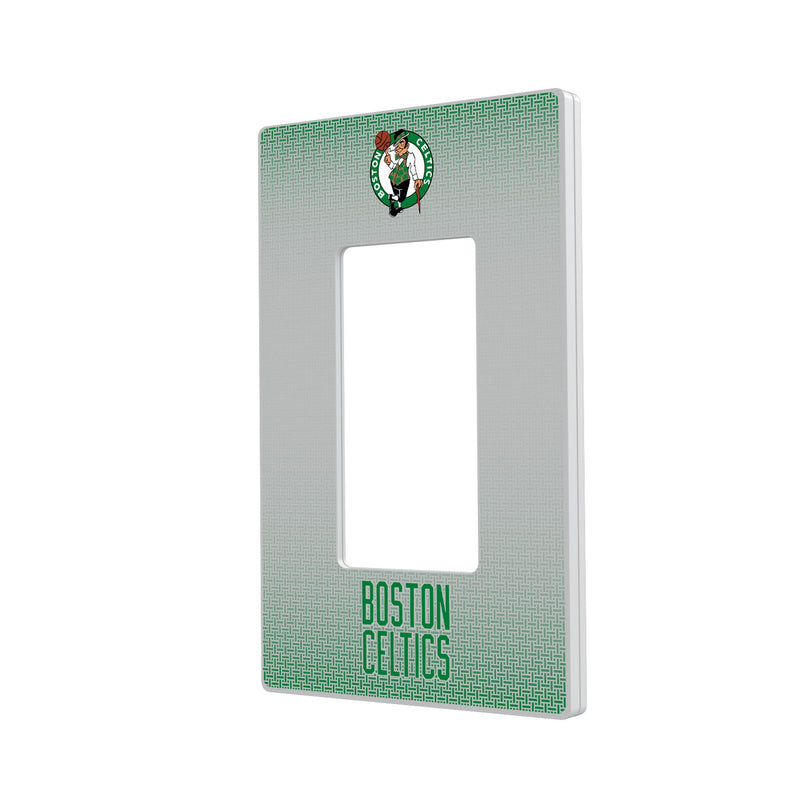 Boston Celtics Linen Hidden-Screw Light Switch Plate