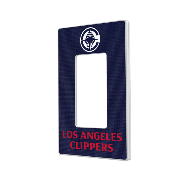 Los Angeles Clippers Solid Hidden-Screw Light Switch Plate