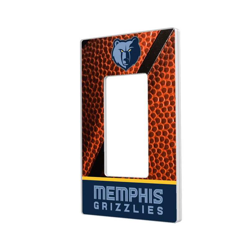 Memphis Grizzlies Basketball Hidden-Screw Light Switch Plate