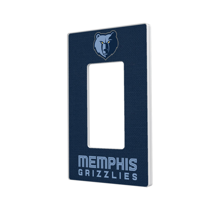 Memphis Grizzlies Solid Hidden-Screw Light Switch Plate