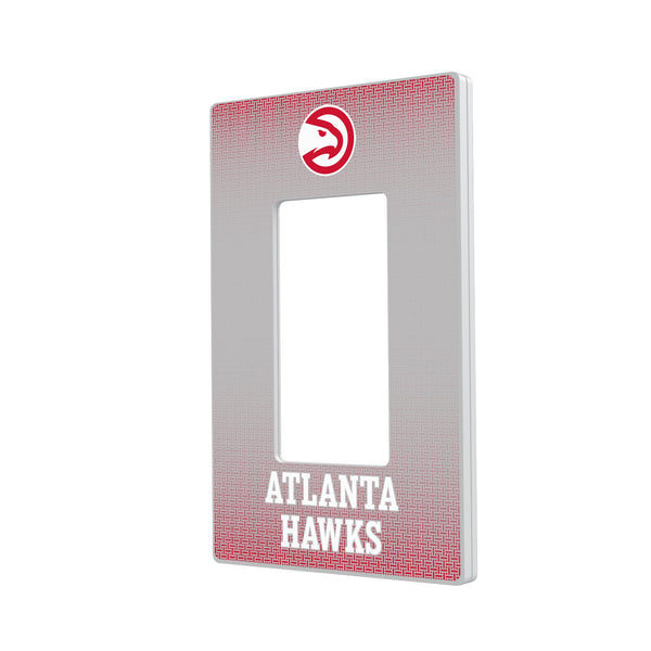 Atlanta Hawks Linen Hidden-Screw Light Switch Plate