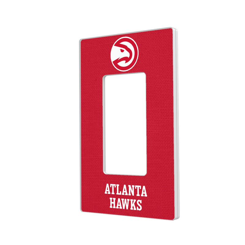 Atlanta Hawks Solid Hidden-Screw Light Switch Plate