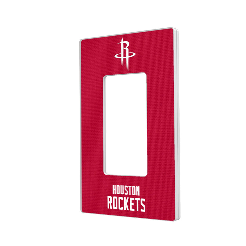 Houston Rockets Solid Hidden-Screw Light Switch Plate