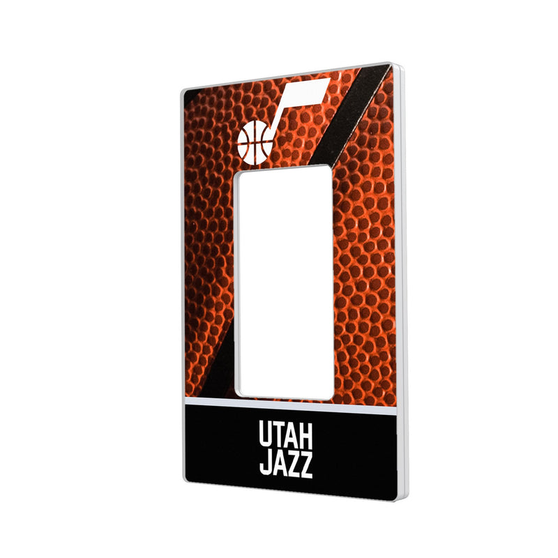 Utah Jazz Basketball Hidden-Screw Light Switch Plate