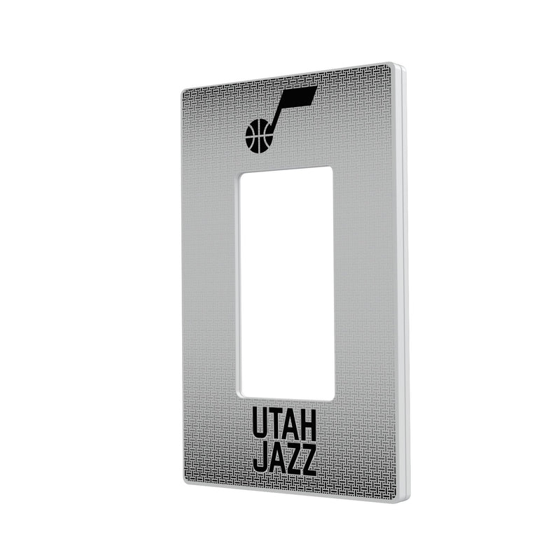 Utah Jazz Linen Hidden-Screw Light Switch Plate