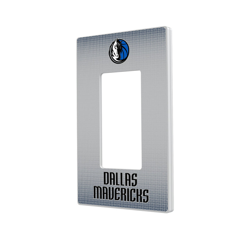 Dallas Mavericks Linen Hidden-Screw Light Switch Plate