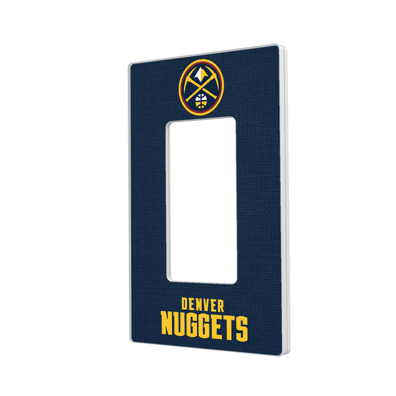 Denver Nuggets Solid Hidden-Screw Light Switch Plate