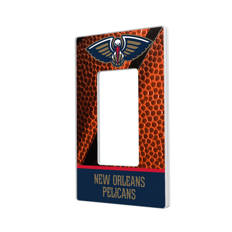 New Orleans Pelicans Basketball Hidden-Screw Light Switch Plate