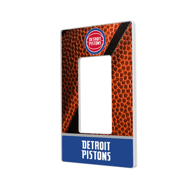 Detroit Pistons Basketball Hidden-Screw Light Switch Plate