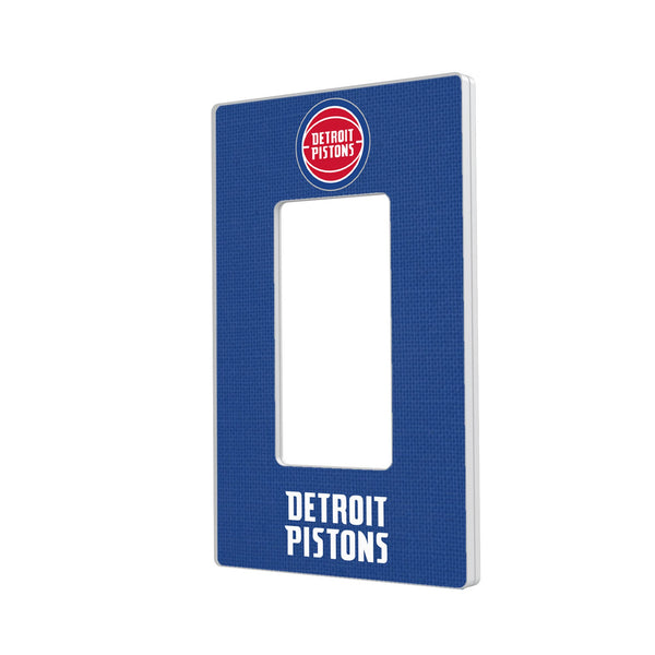 Detroit Pistons Solid Hidden-Screw Light Switch Plate