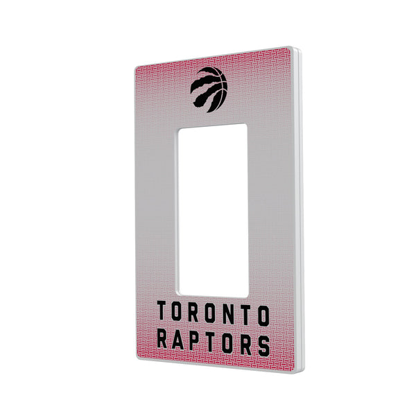 Toronto Raptors Linen Hidden-Screw Light Switch Plate