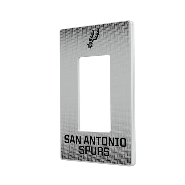 San Antonio Spurs Linen Hidden-Screw Light Switch Plate