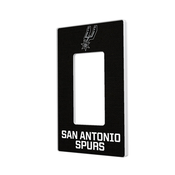 San Antonio Spurs Solid Hidden-Screw Light Switch Plate