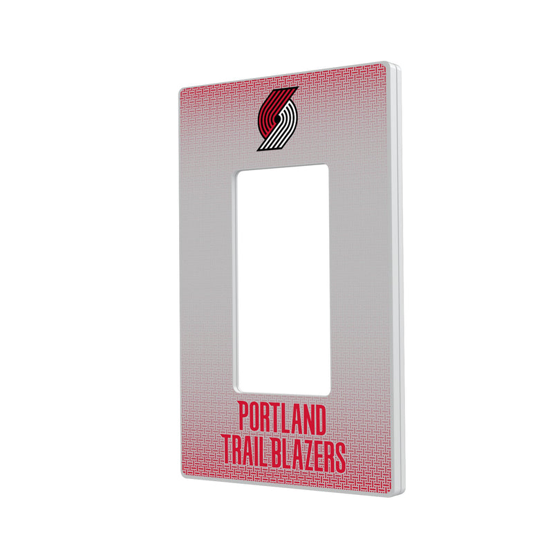 Portland Trail Blazers Linen Hidden-Screw Light Switch Plate