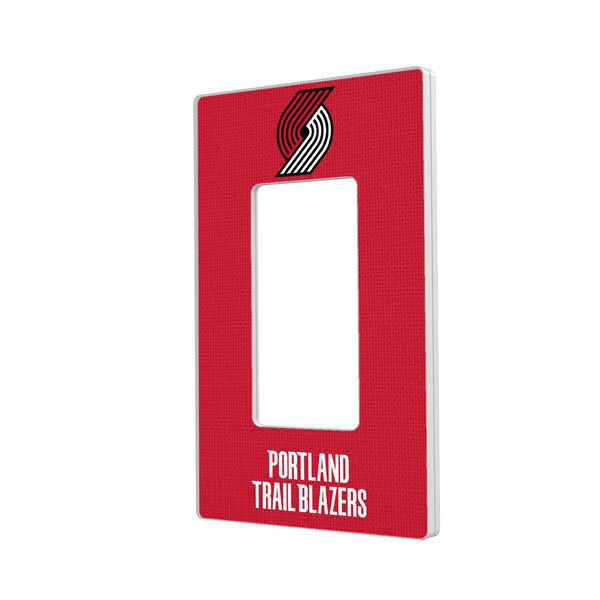 Portland Trail Blazers Solid Hidden-Screw Light Switch Plate