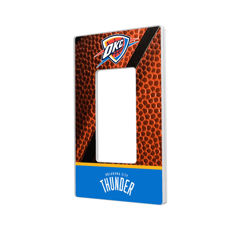 Oklahoma City Thunder Basketball Hidden-Screw Light Switch Plate