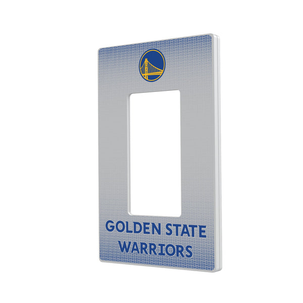 Golden State Warriors Linen Hidden-Screw Light Switch Plate