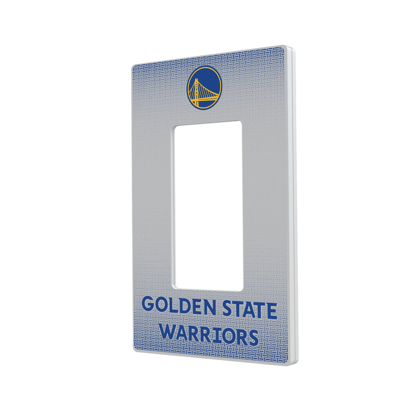 Golden State Warriors Linen Hidden-Screw Light Switch Plate